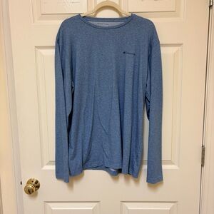 Columbia Men's Heather Blue Long Sleeve Tee